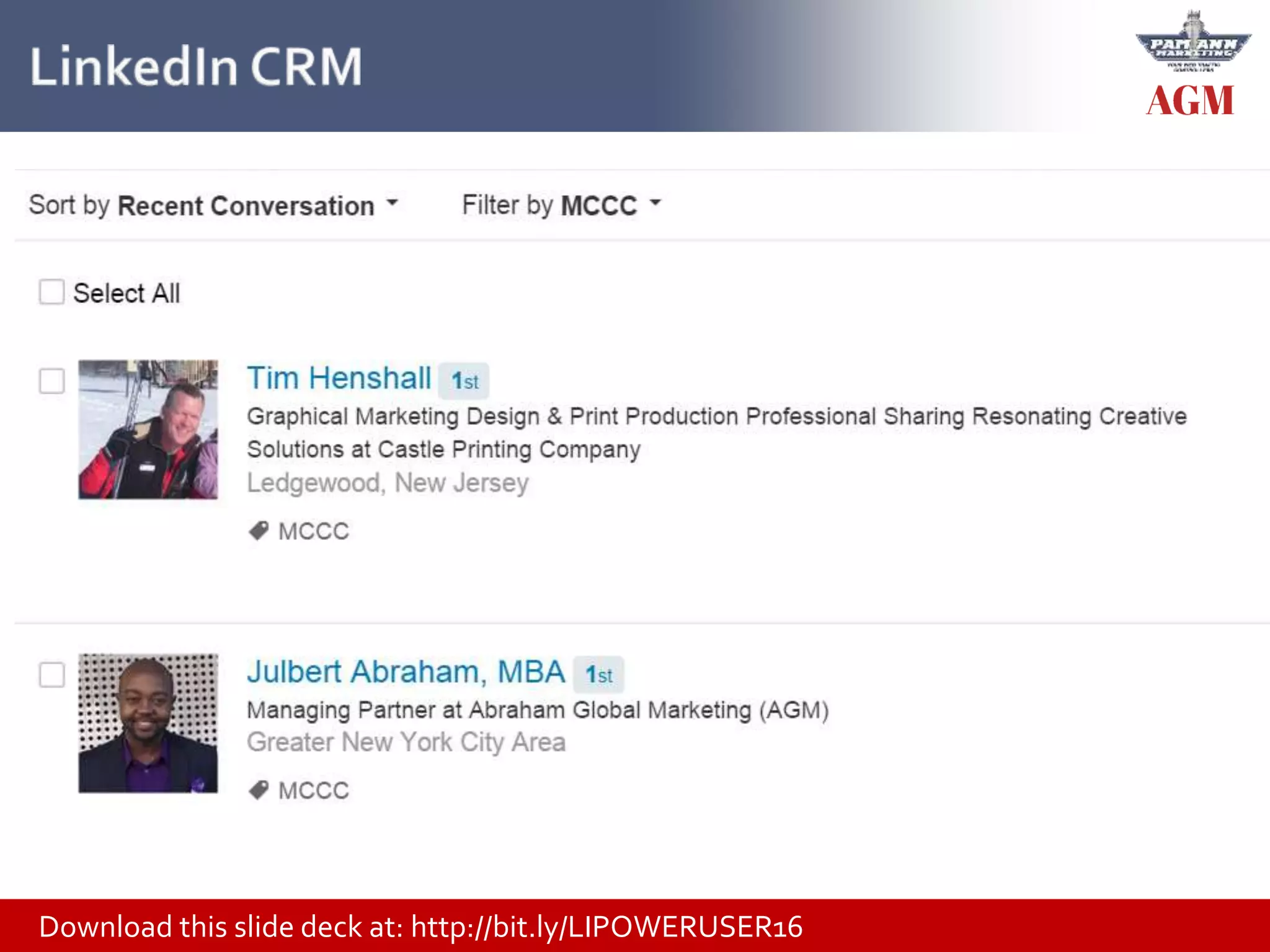 Download this slide deck at: http://bit.ly/LIPOWERUSER16
 