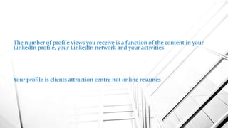 Advanced LinkedIn Training | PPTX