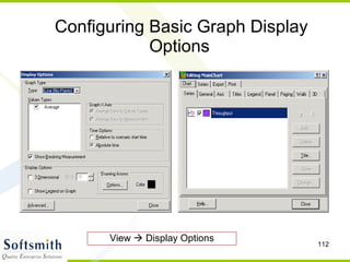 Configuring Basic Graph Display Options   View    Display Options 