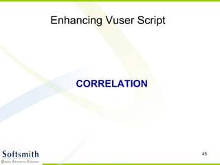 Enhancing Vuser Script CORRELATION 