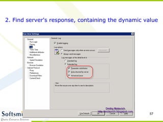 2. Find server's response, containing the dynamic value 