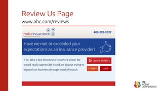 Review Us Page
www.abc.com/reviews
 