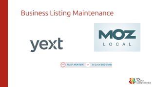 Business Listing Maintenance
 