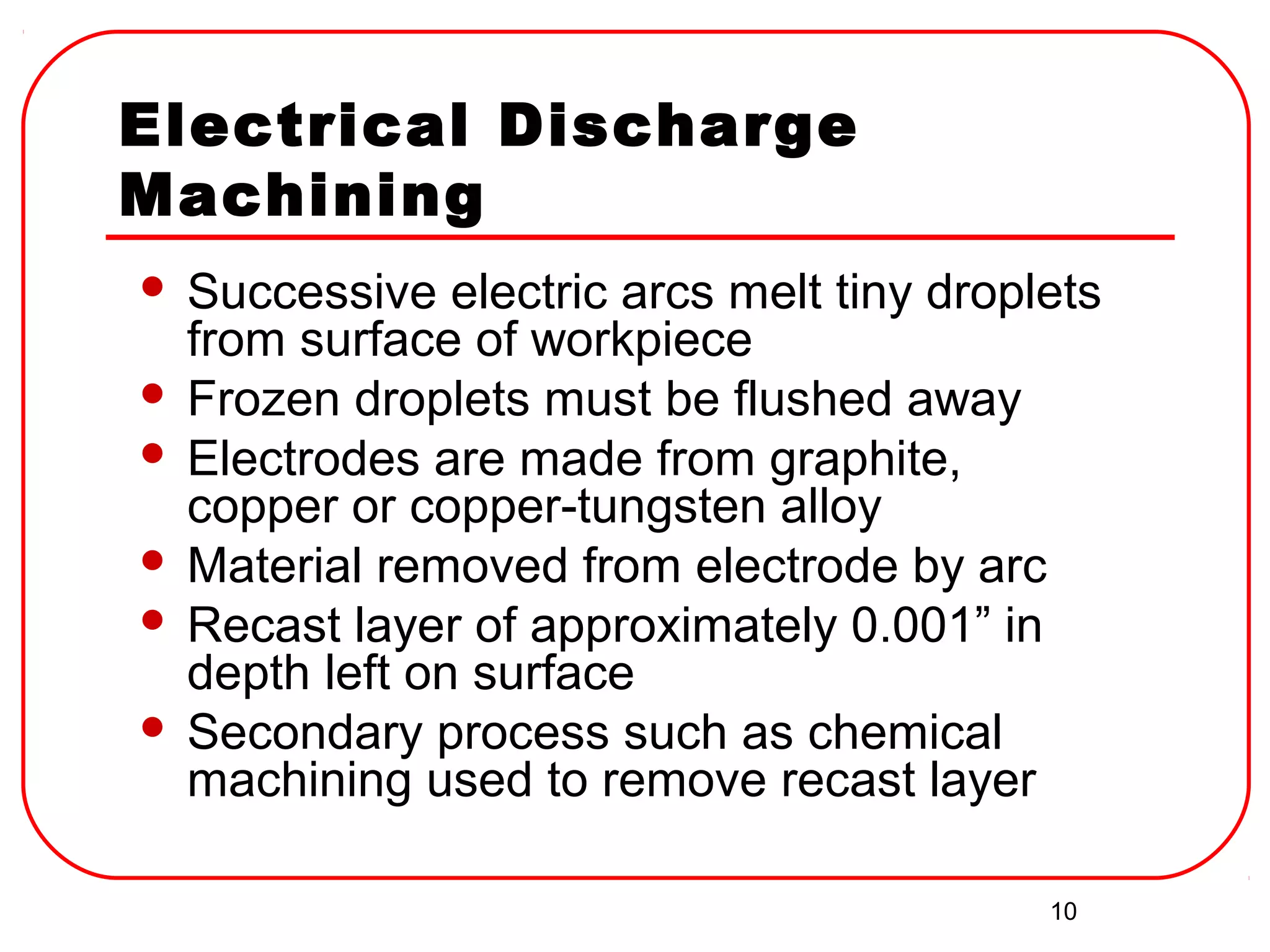 Advanced Machining Processes | PPT