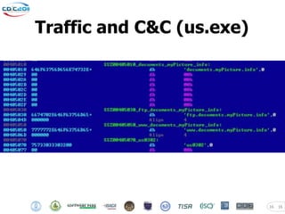 Traffic and C&C (us.exe)




                           16   16
 