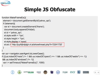 Simple JS Obfuscate




                      49   48
 