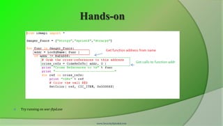 Hands-on




   Try running on war-ftpd.exe


                                     www.SecurityXploded.com
 