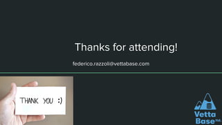 Thanks for attending!
federico.razzoli@vettabase.com
 