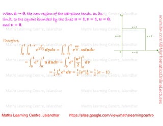 Advanced Mathematics_ Multiple Integrals _ Change of variable in a ...