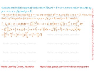 Advanced Mathematics_ Multiple Integrals _Double Integrals in Cartesian, Polar Coordinates_Lecture 1.pdf
