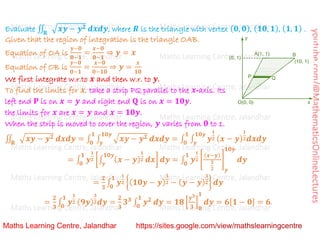 Advanced Mathematics_ Multiple Integrals _Double Integrals in Cartesian, Polar Coordinates_Lecture 1.pdf