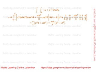 Advanced Mathematics_ Multiple Integrals _Double Integrals in Cartesian, Polar Coordinates_Lecture 1.pdf