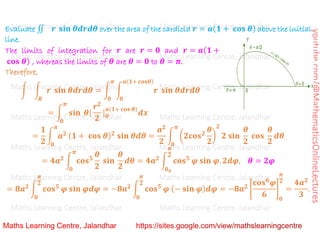 Advanced Mathematics_ Multiple Integrals _Double Integrals in Cartesian, Polar Coordinates_Lecture 1.pdf