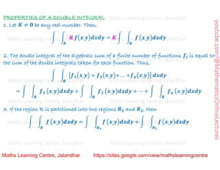 Advanced Mathematics_ Multiple Integrals _Double Integrals in Cartesian, Polar Coordinates_Lecture 1.pdf