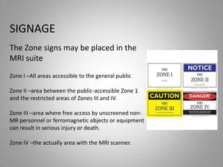 Advanced medical imaging mri safety 2013 | PPTX