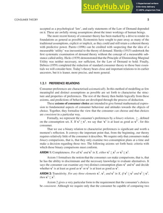 ADVANCED MICROECONOMIC THEORY | PDF