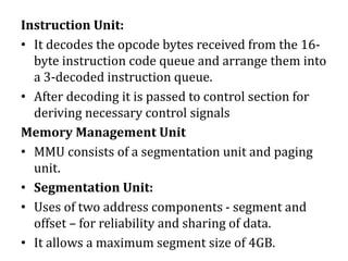 obscurity - processor microcode manipulation to change... ADVANCED MICROPROCESSORS featuers, block diagram and register ...