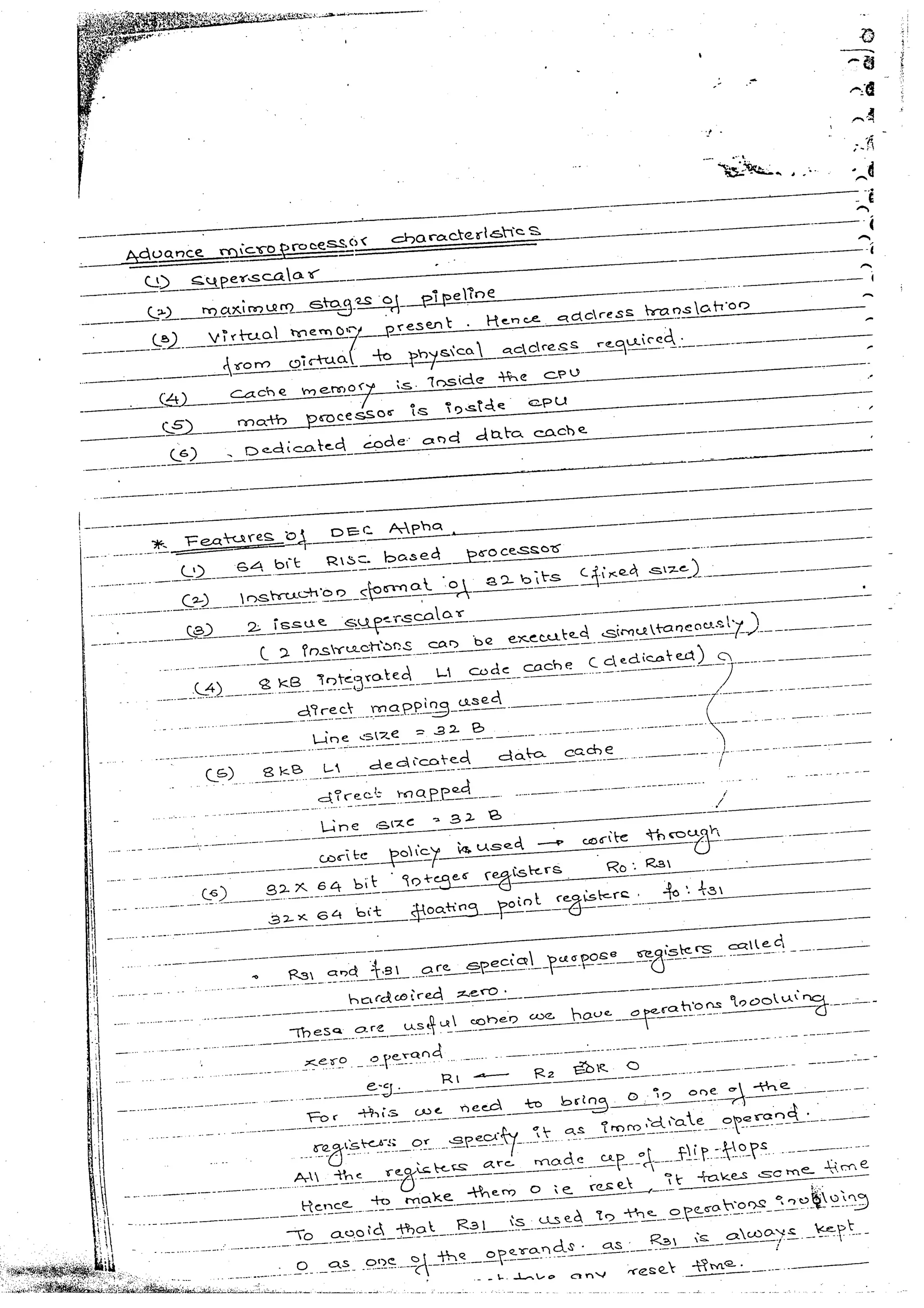 Advanced microprocessors (sem vii) (handwritten) faruk kazi