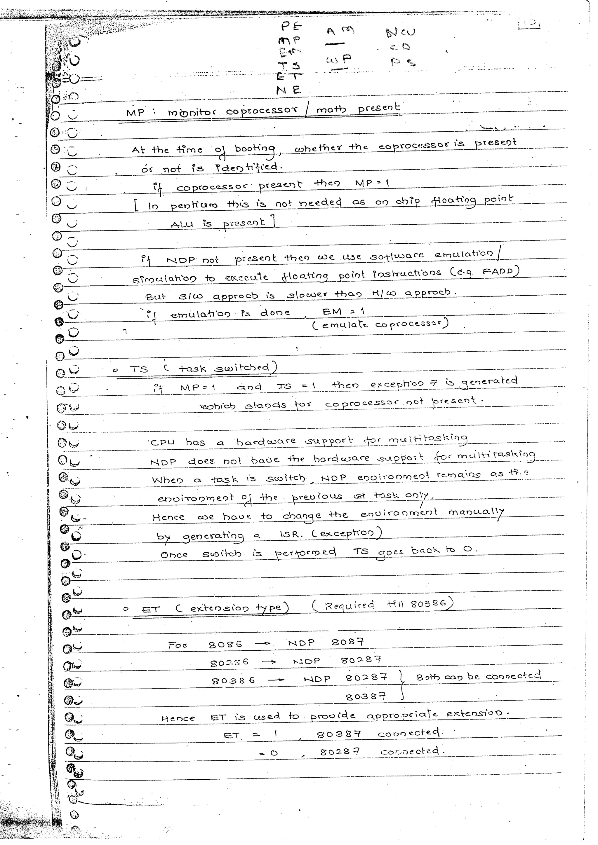 Advanced microprocessors (sem vii) (handwritten) faruk kazi