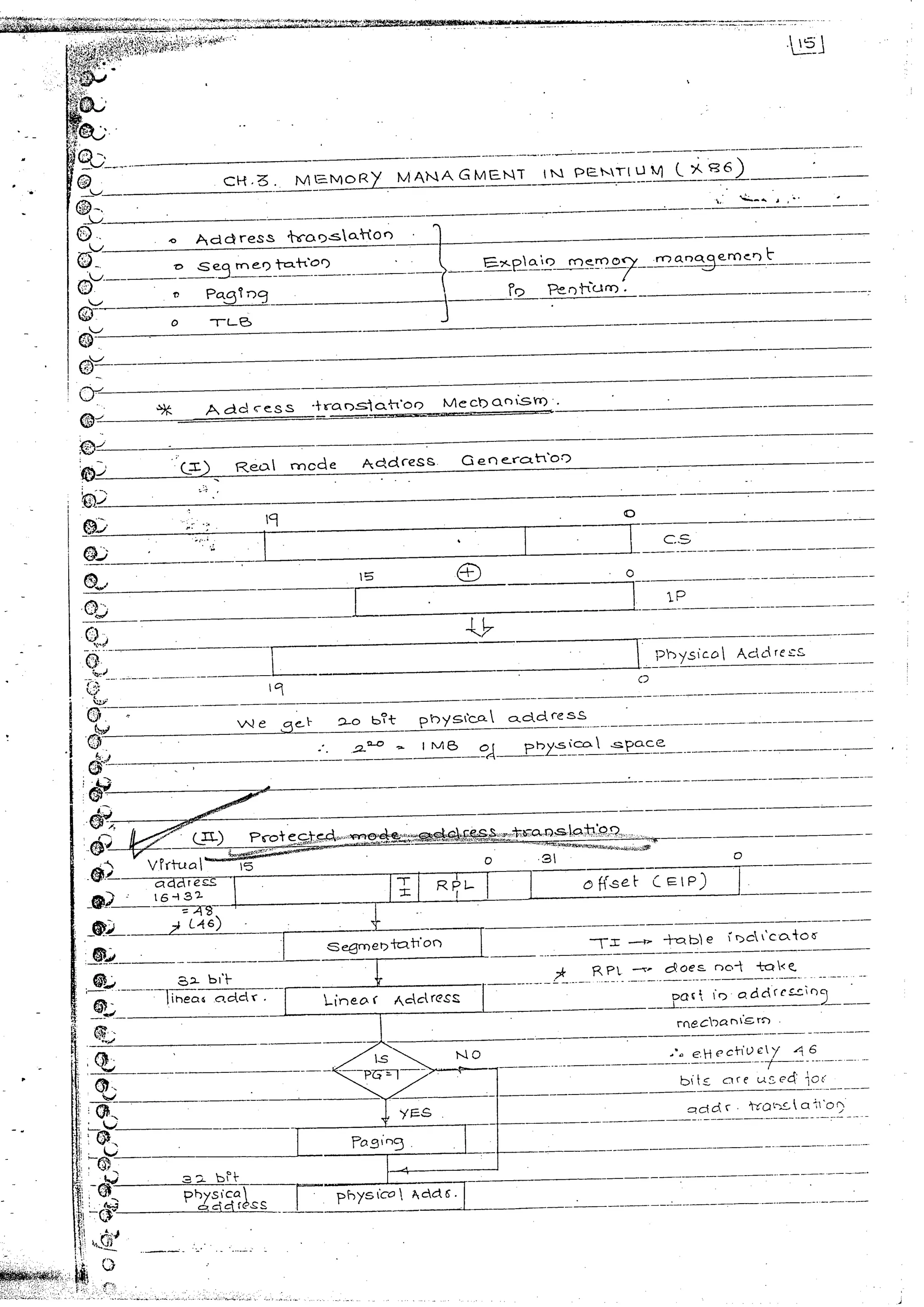 Advanced microprocessors (sem vii) (handwritten) faruk kazi
