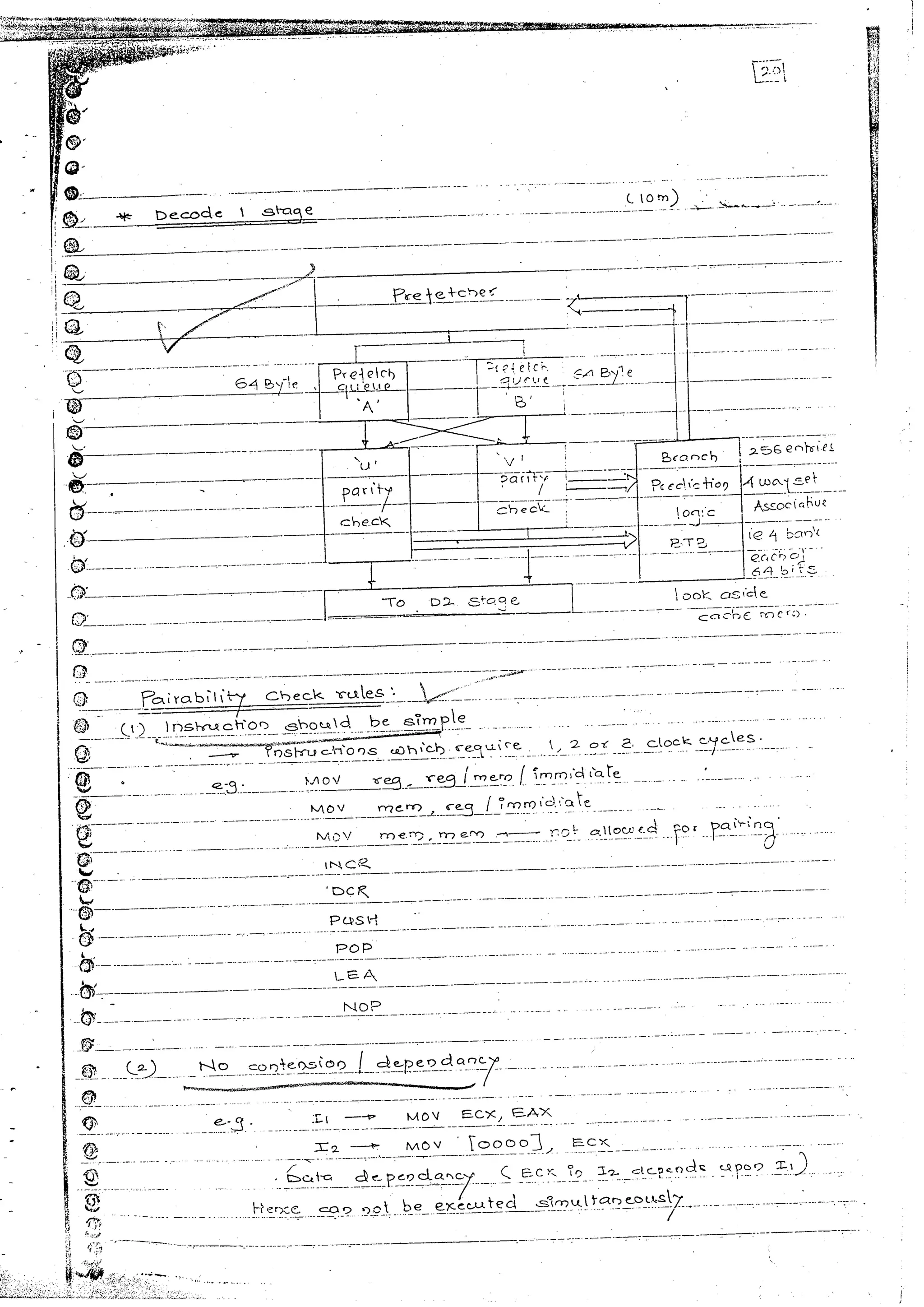 Advanced microprocessors (sem vii) (handwritten) faruk kazi
