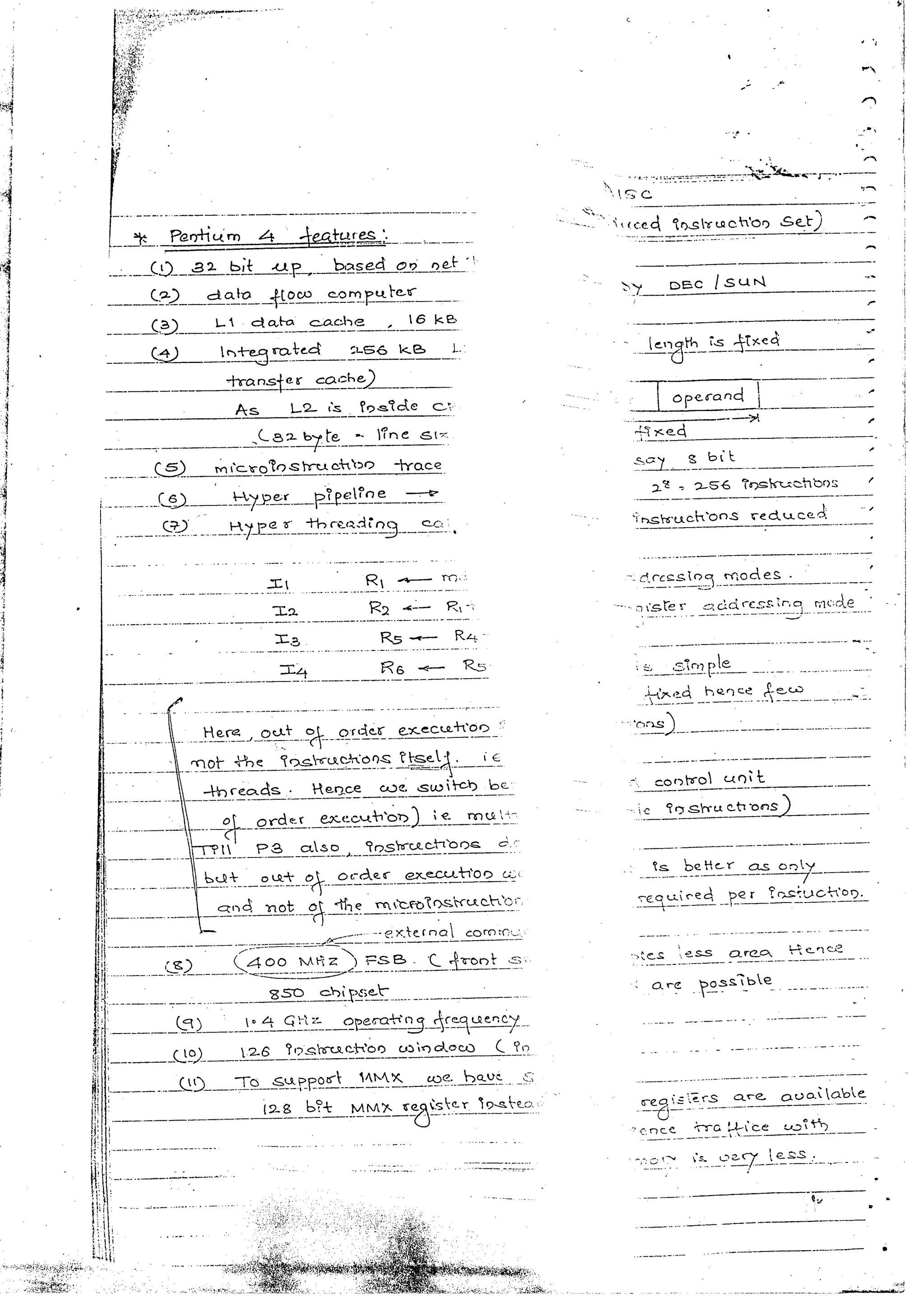 Advanced microprocessors (sem vii) (handwritten) faruk kazi