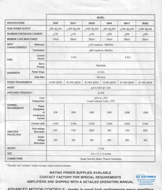 Advanced motion controls 25a17 | PDF