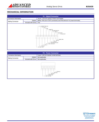 Advanced motion controls b25a20 | PDF