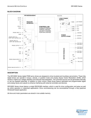 Advanced motion controls dr100ee60a40nac | PDF