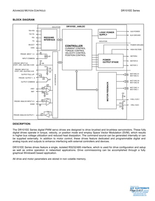 Advanced motion controls dr101ee30a40ldc | PDF