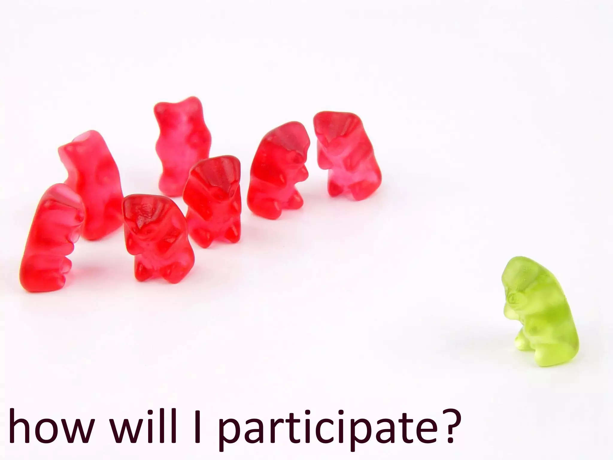 how will I participate?
 