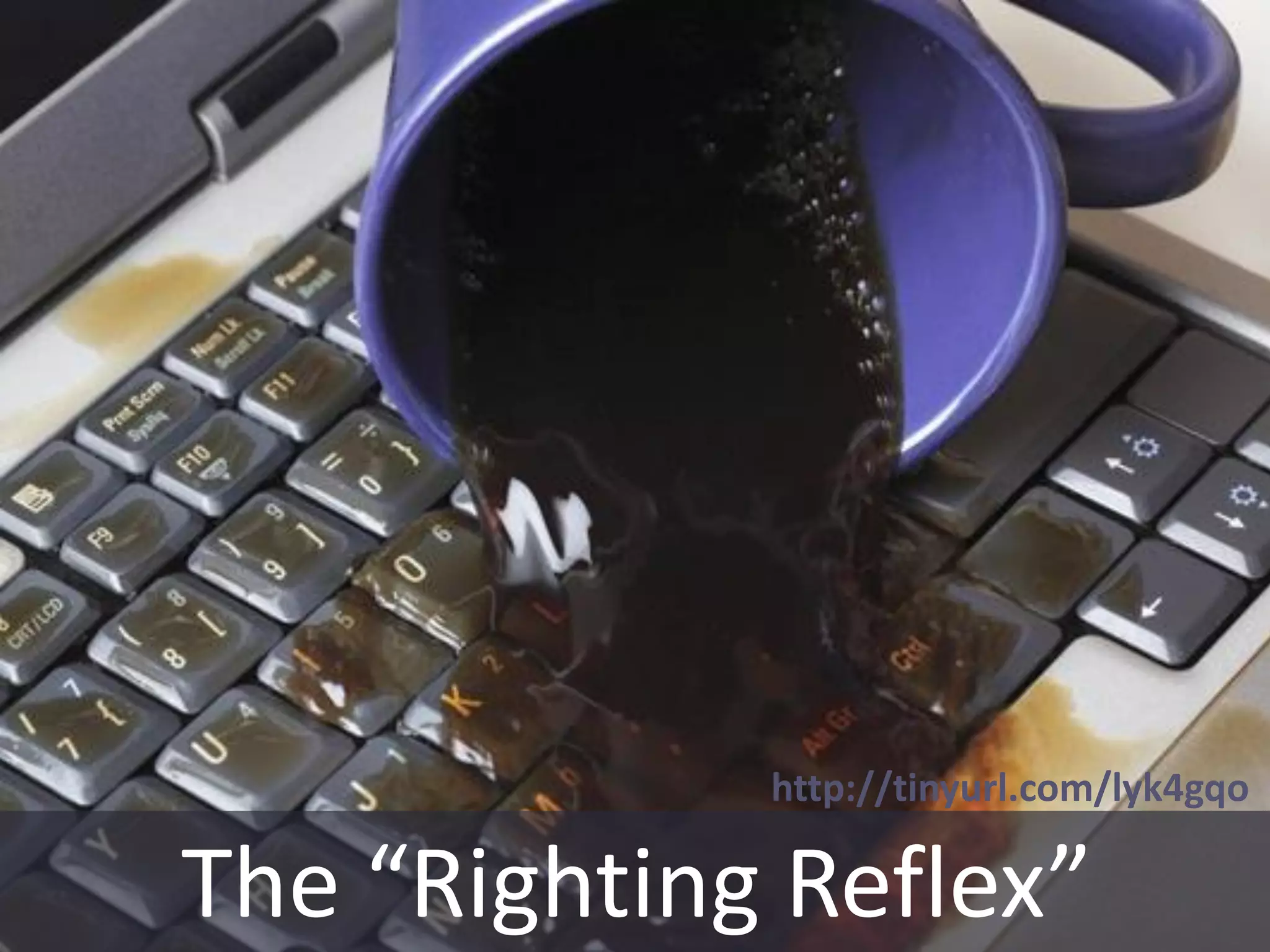 The “Righting Reflex”
http://tinyurl.com/lyk4gqo
 