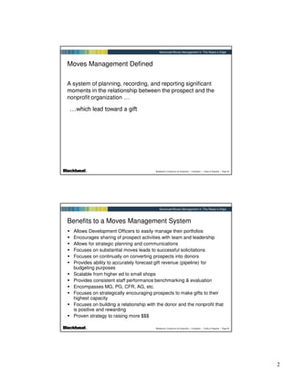 Advanced Moves Management in The Raiser's Edge | PDF