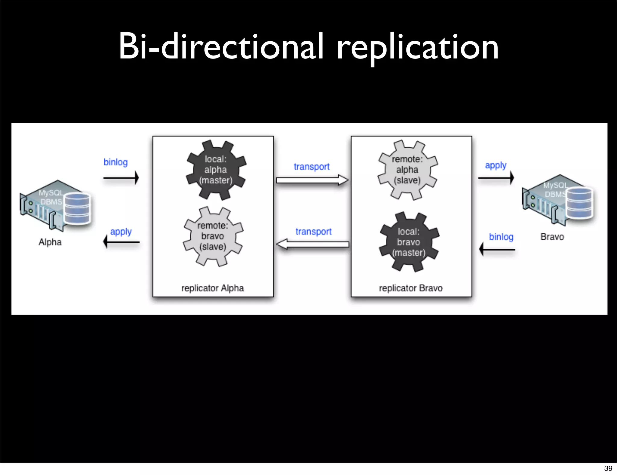 Bi-directional replication




                             39
 