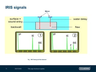 05/01/2025 Title page disclosure applies.
11
IRIS signals
Fig : IRIS Testing and flaw detection
Mirror
 
