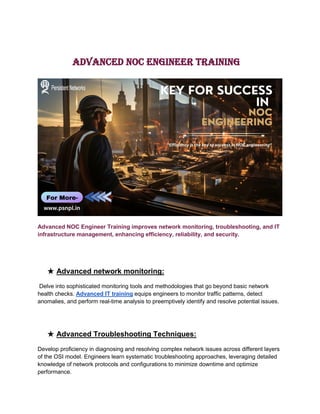 Advanced NOC Engineer Training. Key to success | PDF | Cloud Computing ...