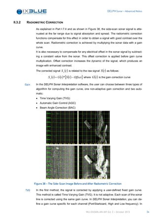 Tvg Scan iXblue - DELPH Sonar advanced notes | PDF