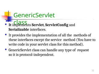 Comprehensive Guide to Java Servlet Technology and Lifecycle | PPTX
