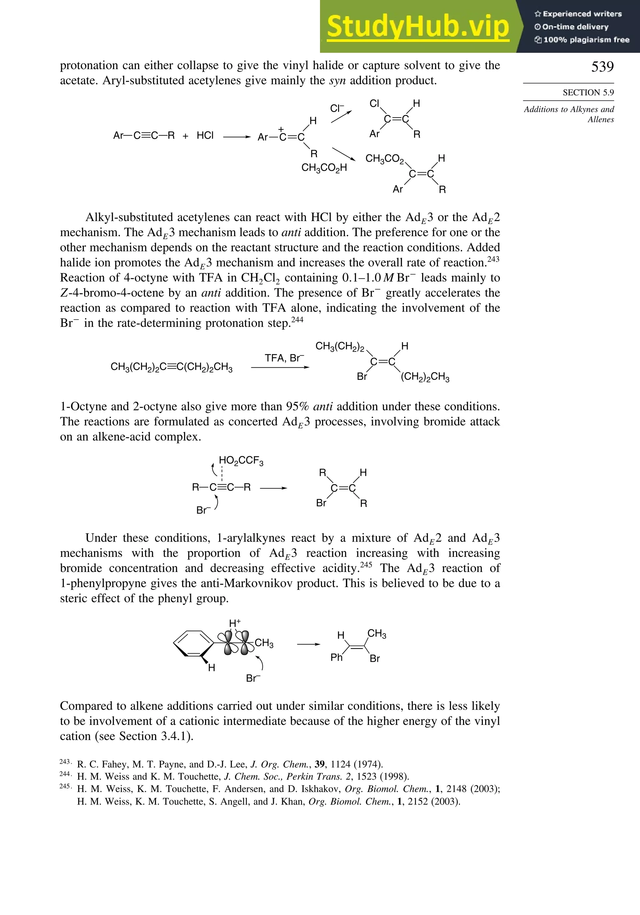 Advanced Organic Chemistry FIFTH EDITION Part A  Structure And Mechanisms