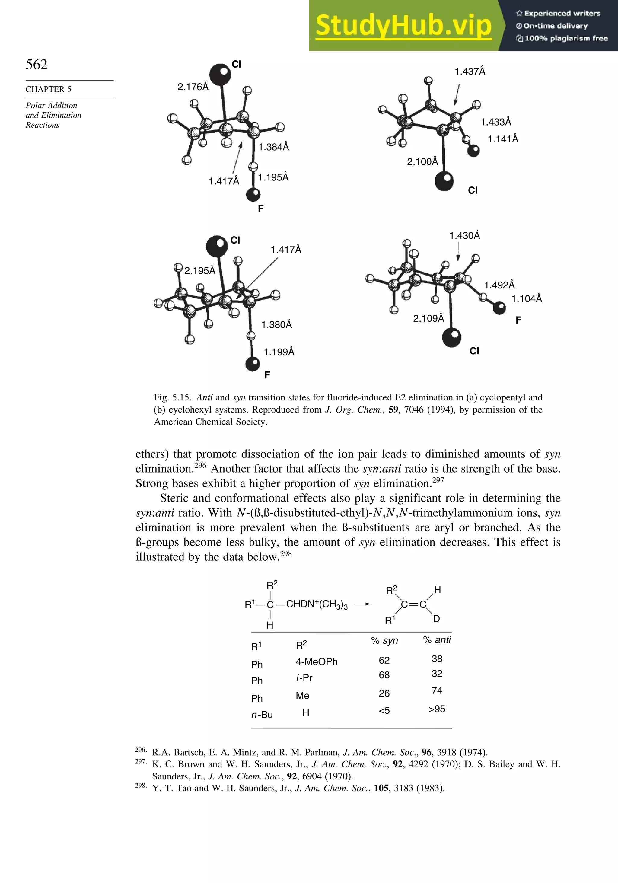 Advanced Organic Chemistry FIFTH EDITION Part A  Structure And Mechanisms