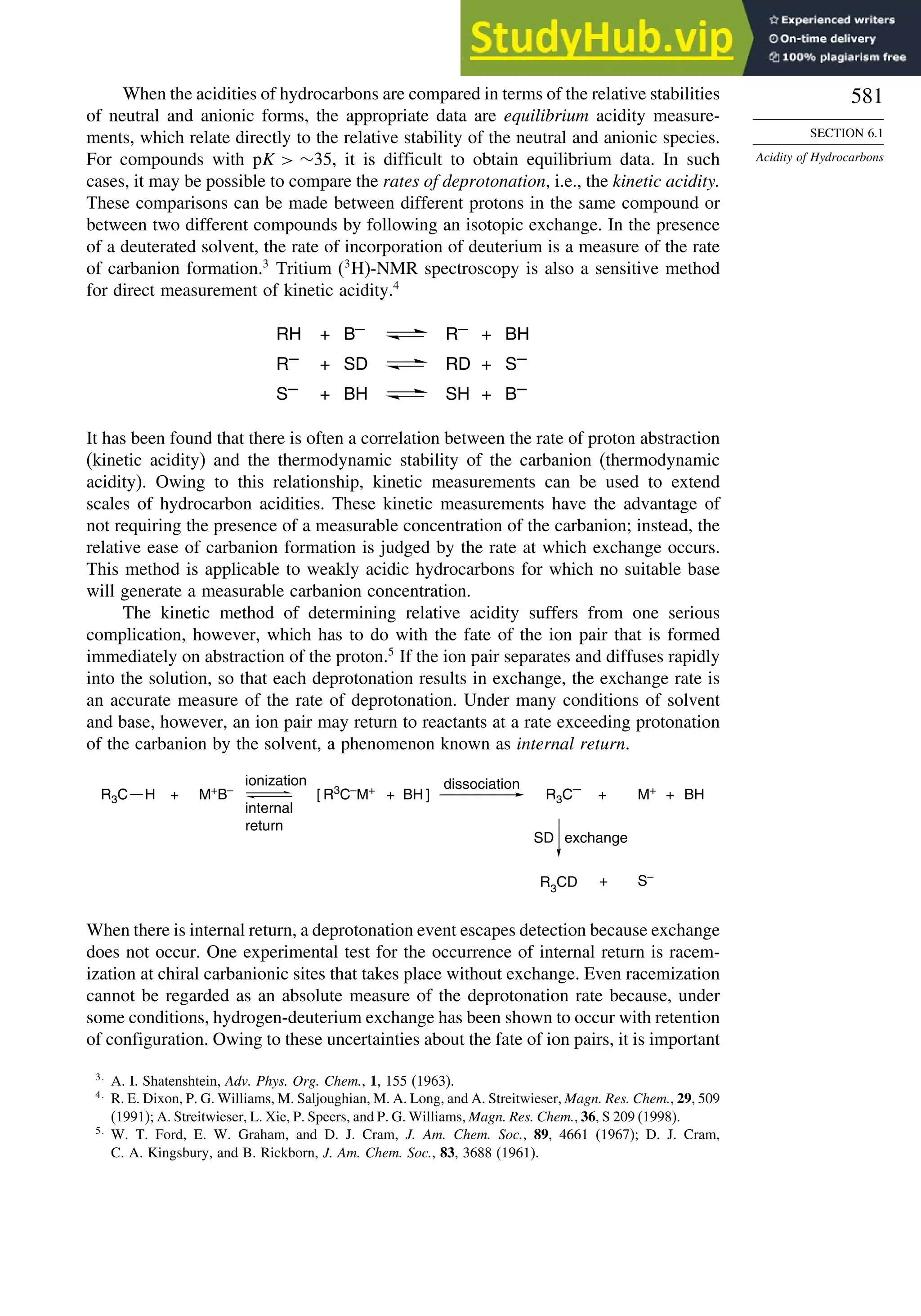 Advanced Organic Chemistry FIFTH EDITION Part A  Structure And Mechanisms