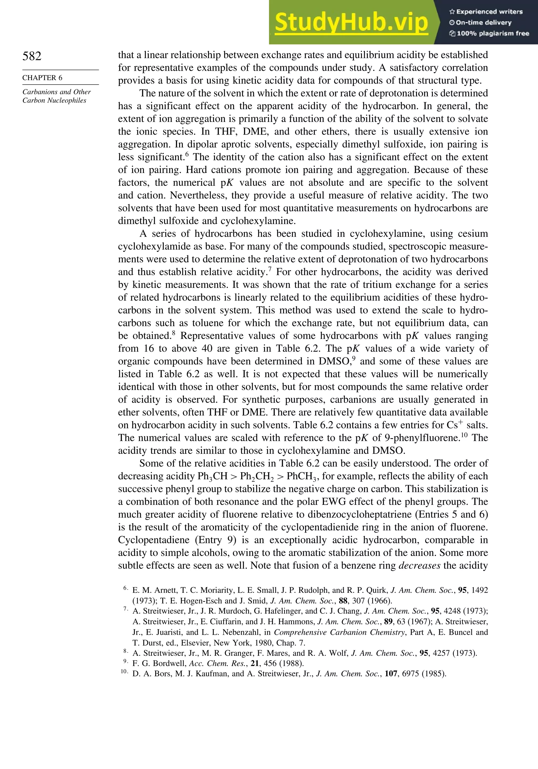 Advanced Organic Chemistry FIFTH EDITION Part A  Structure And Mechanisms