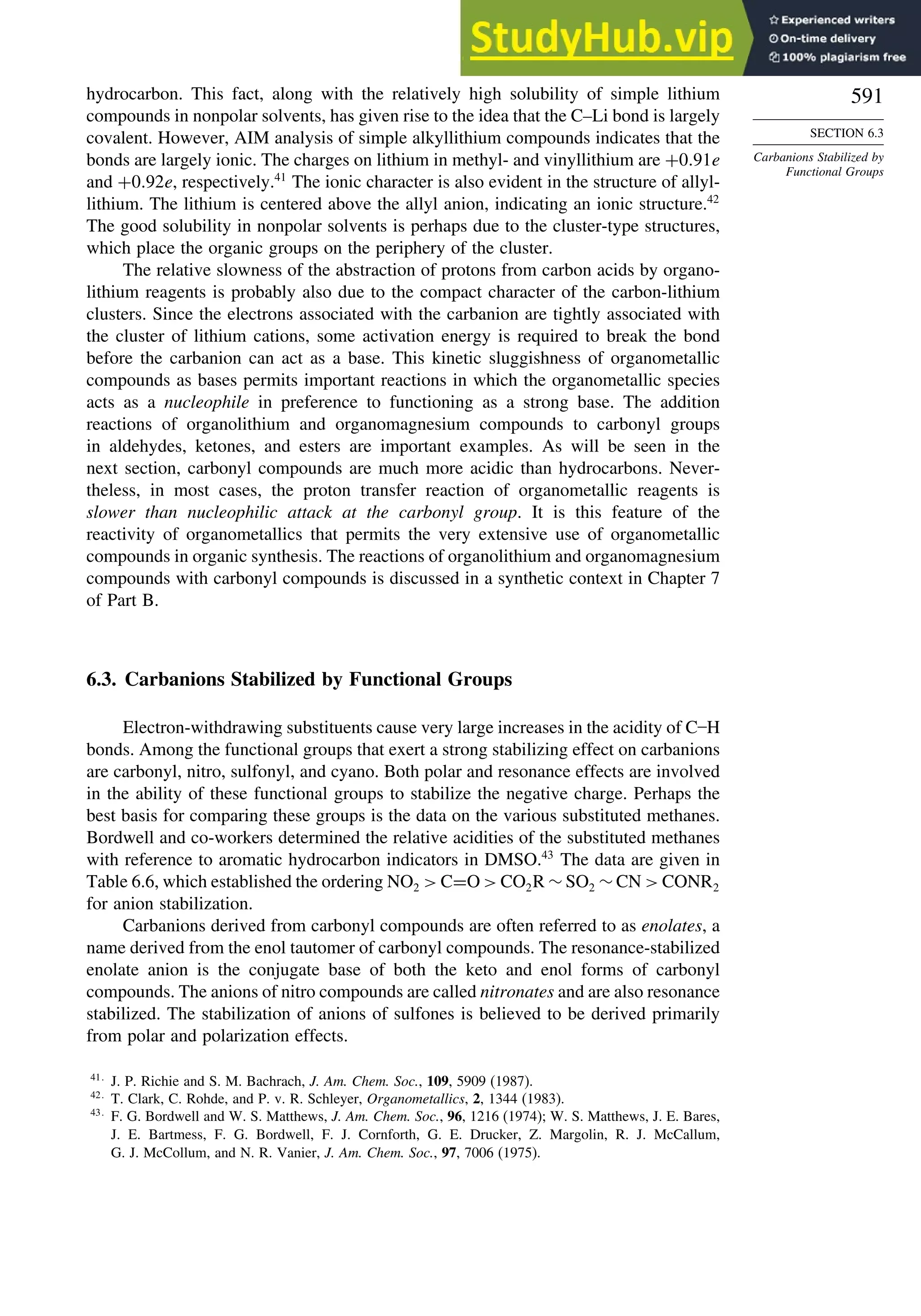 Advanced Organic Chemistry FIFTH EDITION Part A  Structure And Mechanisms