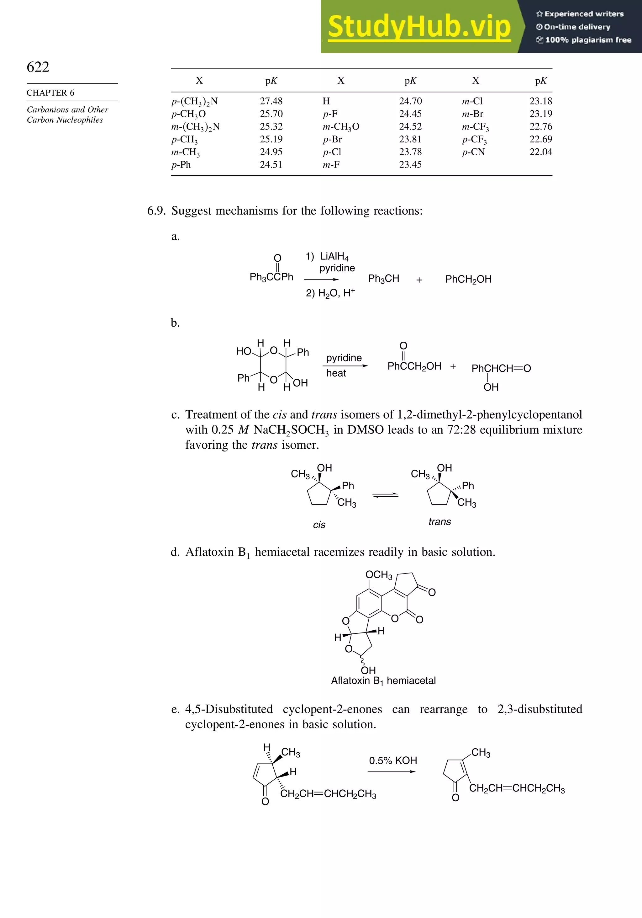 Advanced Organic Chemistry FIFTH EDITION Part A  Structure And Mechanisms