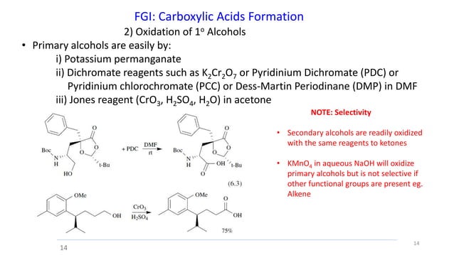 Functional group interconversions(oxidation reduction) | PPTX ...
