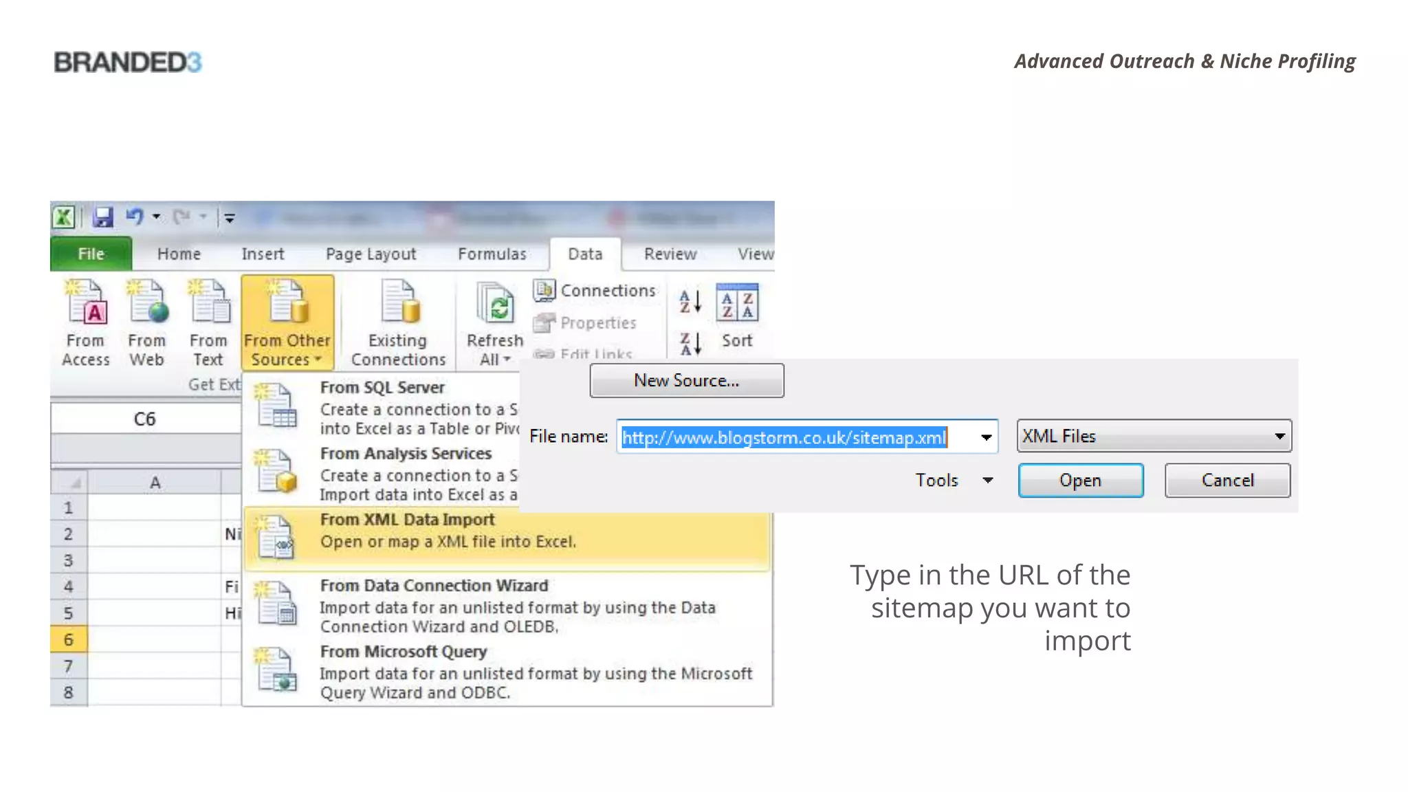 Advanced Outreach & Niche Profiling




Type in the URL of the
 sitemap you want to
               import
 