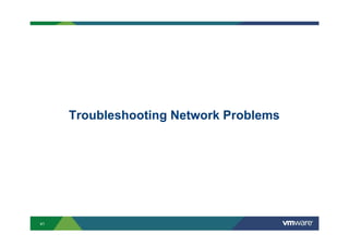 41
Troubleshooting Network Problems
 