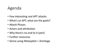 Advanced persistent threats | PPTX