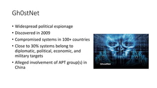 Advanced persistent threats | PPTX