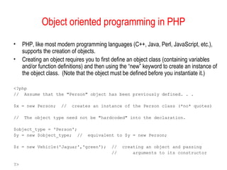 Advanced php | PPT | Programming Languages | Computing